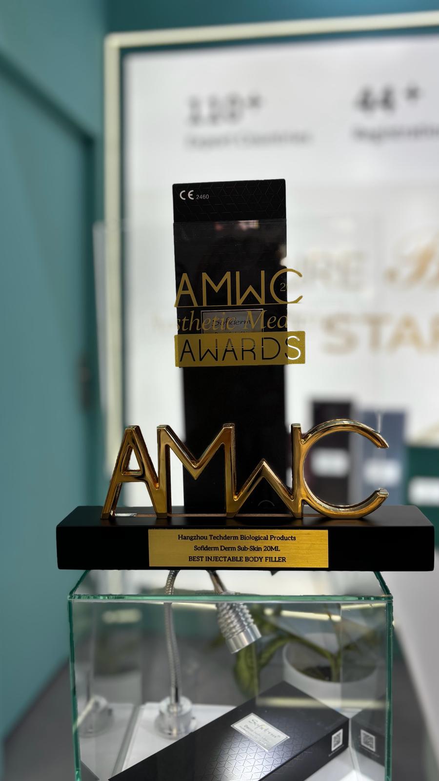 AMWC Aesthetic Medicine Awards trophy